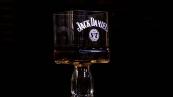 Handcrafted Glass Cup Made from a Jack Daniels Bottle