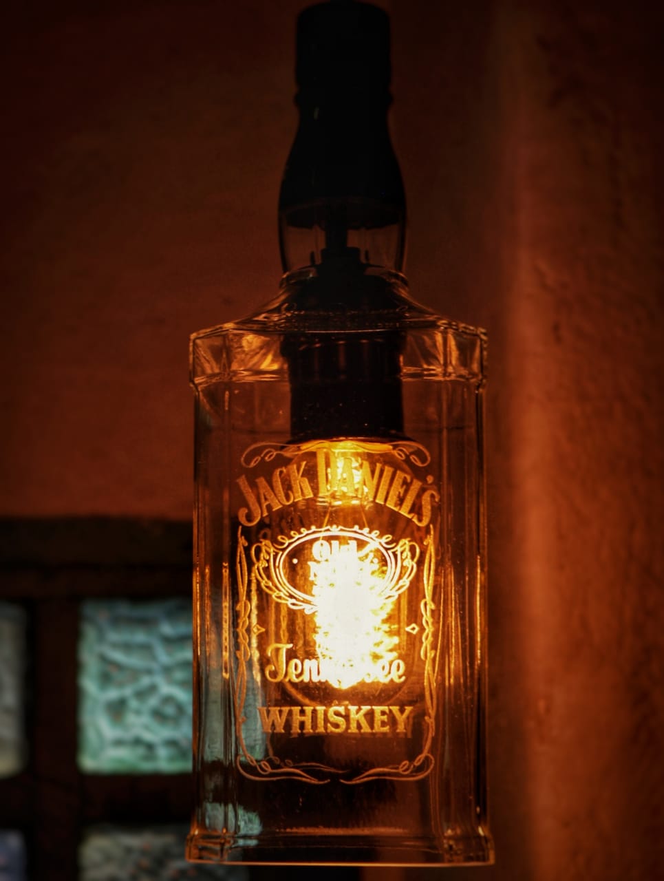 Lampara de la botella Jack Daniels