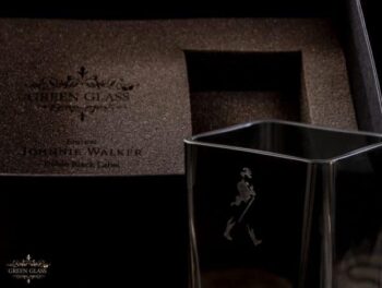 Vaso Green Glass Johnnie Walker double Black para regalo